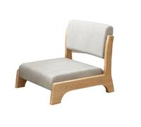 Generico Sedia Da Terra Con Supporto For La Schiena, Sedia Da Terra Giapponese Con Gambe In Legno Di Gomma E Cuscino For Meditazione, Lettura