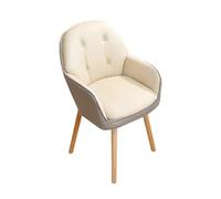 Generico Sedia Da Ufficio Ergonomica For Computer, Sedile Da Toilette For Casa Direzionale, Sedia Da Scrivania Girevole A 360° Con Schienale Medio, Con Imbottitura In Spugna(White)