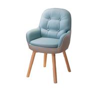 Generico Sedia Da Ufficio Ergonomica For Computer, Sedile Da Toilette For Casa Direzionale, Sedia Da Scrivania Girevole A 360° Con Schienale Medio, Con Imbottitura In Spugna(Blue)