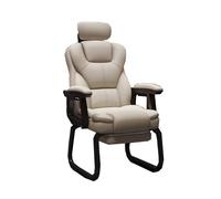 Generico Sedia Da Ufficio Ergonomica For Computer, Sedile In Pelle PU Con Schienale Alto, Con Poggiatesta E Poggiapiedi Allungabile, Capacità Di 300 Kg For Lo Studio Della Camera(Color1)