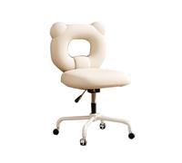 Generico Sedia Da Ufficio Ergonomica, Sedia Da Scrivania For Computer Con Supporto Lombare,comoda Sedia Operativa Girevole Con Rotelle For Ufficio,camera Da Letto Studio(White)