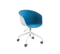 Generico Sedia Da Ufficio Girevole A 360°, Sedia For Computer Con Ruote Girevoli, Sgabello Da Studio Ergonomico, Capacità Di Carico Di 440 Libbre For La Camera Da Letto(Blue)