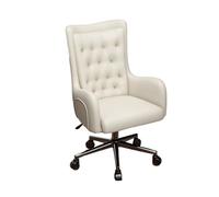 Generico Sedia Da Ufficio, Sedia For Computer Girevole E Sollevabile A 360°, Ergonomica Con Ruote Girevoli, For Sala Riunioni Sul Posto Di Lavoro Domestico(White)