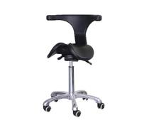 Generico Sedia ergonomica anti-fatica for impieghi gravosi, sgabello da salone regolabile, sedia con sollevamento a gas idraulico, for massaggi in centri estetici e centri benessere(Black-A)