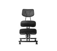 Generico Sedia ergonomica for inginocchiarsi, sedia for inginocchiarsi con schienale imbottito, sgabello posturale for ufficio, meditazione, altezza regolabile