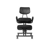 Generico Sedia ergonomica regolabile for inginocchiarsi, sedia con schienale for ADHD, allevia il mal di schiena e migliora la postura, altezza regolabile for ufficio