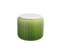 Generico Sedia Pieghevole Ad Alta Capacità 300 Kg Seggiolino Pieghevole Compatto Come Sgabello Pieghevole In Materiale Riciclabile Per Appartamenti E Attività All'Aperto(Green,30x32cm/11.8x12.6in)