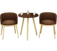 Generico Sedie da pranzo for cucina, balcone, piccolo appartamento, camera da letto d'albergo, società immobiliare, negozia tavoli e combinazioni(Brown)