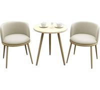 Generico Sedie da pranzo for cucina, balcone, piccolo appartamento, camera da letto d'albergo, società immobiliare, negozia tavoli e combinazioni(White)