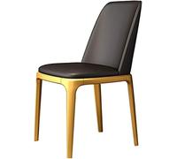 Generico Sedie da salotto retrò, sedia da pranzo in pelle for camera da letto d'albergo, riunione, ricevimento, banchetto, schienale da negoziare