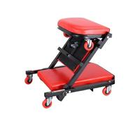 Generico Sedile con Rotelle 2 in 1 Convertibile da Alto A Basso, 6 Ruote Girevoli, for Officine E Garage Meccanici