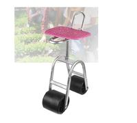Generico Sedile da Lavoro da Giardino con Ruote,Assistente for Giardinaggio,Altezza Regolabile da 45 A 59 Cm,Rotazione del Sedile A 360°,for Garage All'aperto(2 Wheels)