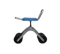 Generico Sedile da Lavoro Giardino con Ruote, Pieghevole, 4, Girevole Regolabile A 360°, for Prato E Cortile(2-Wheeled)