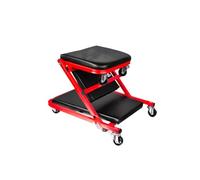 Generico Sedile for Auto Pieghevole 2 in 1, Carrozzina for Meccanico, può Sopportare 136 kg con Ruote Universali, for Officina E Garage