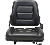 Generico Sedile per Trattore e Muletto con Schienale Regolabile Nero,Nero,13.25kg,142318
