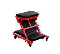 Generico Sedile Z-Creeper, Seggiolino for Auto E Ad Aria, Z Pieghevole con Ruote, capacità di 300 Libbre, for Officine Riparazione