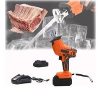 Generico Sega per Macellaio Professionale Multiuso Durevole Segaossa Elettrico Sega a Gattuccio Impugnatura Antiscivolo Ammortizzante Portatile Sega Ossa,04,1 Battery