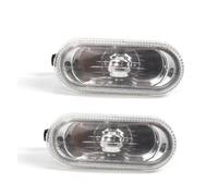 Generico Segnale Svolta 2 pezzi indicatore direzione laterale scorre della lampada per VW MK4 per Golf per Passat 1998-2004 per Jetta Luci Led(Regular White)