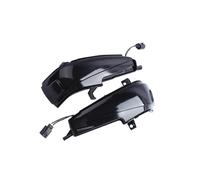 Generico Segnale Svolta 2PCS Sequenziale Lampeggiante Lampade Per CIVIC FA1 FD1 FD2 2006-2011 Scorrimento LED Indicatori direzione retrovisore luminoso Frecce Laterali(Smoked black-Yellow)