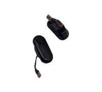 Generico Segnale Svolta Lampada indicatore laterale dinamica LED per indicatori direzione per Nissan per Navara D40 per Qashqai J10 Luci Led(Smoked Black)