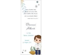 Generico Segnalibro Comunione Personalizzato, 30 pezzi o più, Carta, 16x5,5 cm