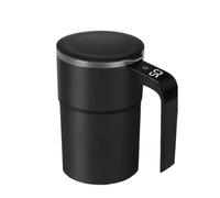 Generico Selbstrührende Tasse mit Temperaturanzeige USB Wiederaufladbar Automatischer Kaffeebecher aus Edelstahl Intelligenter Mixbecher für Kaffee Milch & Tee Geschenk für Büro & Home Office