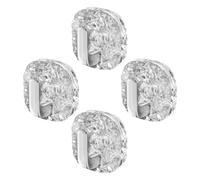 Generico Self Adhesive Towel Hooks Bathroom - 4 Pieces Waterproof Holder | Water Wave Texture No Drill Towel Hooks | For Toilet Shower Door Clothing Coat Purse Key Hat Backpack Bag Wreath