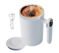 Genérico Self Stirring Cup - Automatic Magnetic Self-Stirring Mug 400 ml, Electric Magnetic Mixing Cup with LCD Temperature Display - for Office Drinks Latte Tea Cafe Hot Chocolate