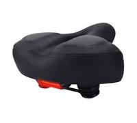 Generico Sella for Bici Confortevole for Bicicletta Larga Sostituzione Memory Foam Imbottito Morbido Cuscino Doppio Ammortizzante for universali(C207Taillight-Black)