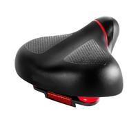 Generico Sella for bicicletta Comfort, ampia sella for uomo e donna, adatta a Peloton, MTB, cruiser city bike, impermeabile con strisce riflettenti