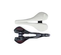 Generico Sella in Carbonio for Bicicletta da Strada, Compatibile con Piste ciclabili e Gare di Comfort, 270 x 168 mm(White)