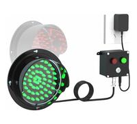Generico Semafori a LED Rossi/Verdi per banchina di carico da Montare all'Interno e all'Esterno, Luce di Segnale Industriale Stop Go, Controllo a Pulsante, Plug & Play,200mm/8in
