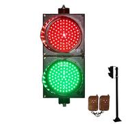 Generico Semaforo a LED ad Alta visibilità con Telecomando - Spia Rossa/Verde da 12" per banchina di carico, Segnale di Avvertimento Industriale Durevole, Luce di Stop Luminosa per la Sicurezza