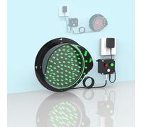 Generico Semaforo a LED Impermeabile 2 in 1 - Luce di Segnalazione Rossa e Verde con Controller, classificazione IP54, Luce di Stop Industriale Plug & Play per Il Controllo del Traffico (240 V, 8 pol