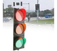 Generico Semaforo LED Industriale Durevole - Segnale Stop & Go Impermeabile IP53, indicatore Rosso/Verde, alloggiamento in PC, Luce di Avvertimento di Sicurezza Tipo 300-3 per Uso Stradale