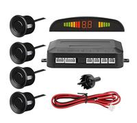 Generico Sensore di parcheggio per Auto - Radar di retromarcia visivo del Veicolo per Auto con 4 sensori di parcheggio, ausilio per Il in Garage con Display LCD della Distanza Buzzer Indicatore di a