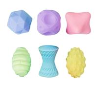 Generico Sensory Balls for Infents, 6Pcs Soft Vinyl Textured Multi Ball Set