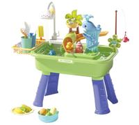 Generico Sensory Educational Interactive Toy with Pump | Kids Sand And Water Table,for Backyard Outside Develop Skills Beach Outdoor Home Playtime Hand-Eye Coordination