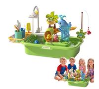 Generico Sensory Educational Interactive Toy with Pump | Kids Sand And Water Table,for Backyard Outside Develop Skills Beach Outdoor Home Playtime Hand-Eye Coordination