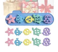 Generico Sensory Stacking Blocks - 16PCS Sea Animal Silicone Set