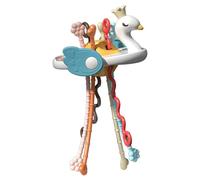 Generico Sensory Toys - Pull String Infant Teething Toy with Simple Buttons, Sliding Balls Travel Activity Center, Safe Soft Glue ABS Materials - for Car Seat Stroller Journeys