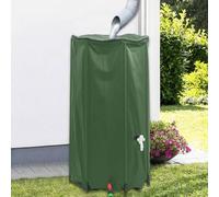 Generico Serbatoio Acqua con Rubinetto Pieghevole 100 L in PVC,Verde,2.26kg,156009