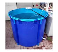 Generico Serbatoio d'Acqua Rotondo in PVC da 2,5x1 m per Acquario e laghetto - Serbatoio Resistente con Struttura di Supporto per Tartarughe, Koi, Pesci Rossi e Piscine Fuori Terra - Soluzione Ideale