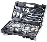 Generico Serie Kit Valigetta Chiavi In Pollici 92 Pezzi - Set Attrezzi Completo Compatibile Con Harley-Davidson - Cricchetti, Bussole, Chiavi Combinate, Accessori Per Manutenzione Moto