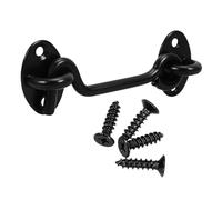 Generico Serratura a Gancio in Acciaio Inossidabile da 4 Pollici per Porte da Fienile Chiavistello per Porte Scorrevoli e Divisorie Set di Chiavistelli Installazione Semplice e Cancelli