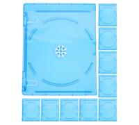 Generico Set 10 Custodie Cd/dvd Trasparenti in Plastica Rettangolari, Protezione Affidabile Copertina Inseribile, Organizer Versatile per Trasporto e Archiviazione Media