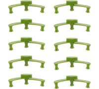 Generico Set 10 Pezzi Piega Rami Regolabile in Plastica Verde, Strumento Leggero e Riutilizzabile per Curva e Fissaggio Rami di Peschi e Pere in Spazi Esterni