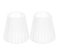 Generico Set 2 Paralumi in Garza Traslucida Morsetto, Copertura per Lampade da Soffitto e Applique, Adatto per Ambienti Residenziali