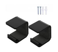 Generico Set 2 Supporti A Muro per Bastone Hockey | Acrilico, 4.3x4x3.3 Cm | Rastrelliera Orizzontale per Bastoni Hockey su Ghiaccio | Organizzatore con Pastiglie AntiGraffio