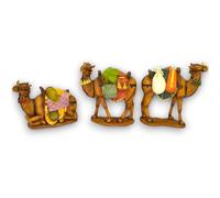 Generico Set 3 Cammelli per RE MAGI Natività h. 13 cm Presepe Statuine in Resina con 3 soggetti Personaggi h. 13 cm Sacra Famiglia Alta qualità Grandi dimensioni
